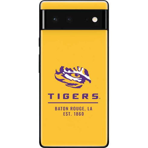 Louisiana State University - LSU Tigers Baton Rouge Yellow Google Pixel 6 Skin